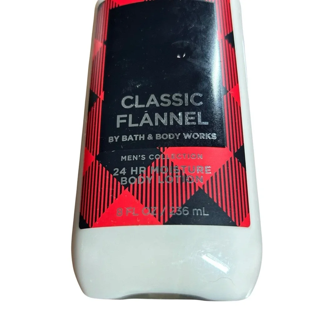 Bath and Body Works CLASSIC FLANNEL Mens Collection Scented Body Lotion 8 oz NEW